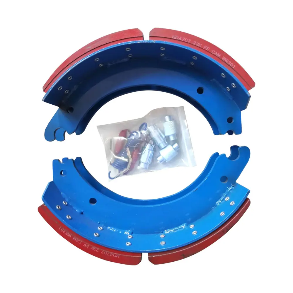 American Truck Trailer Axle Lined Lining Brake Shoe with Hardwair Repair Spring 4709 4707 Brake Shoe kit