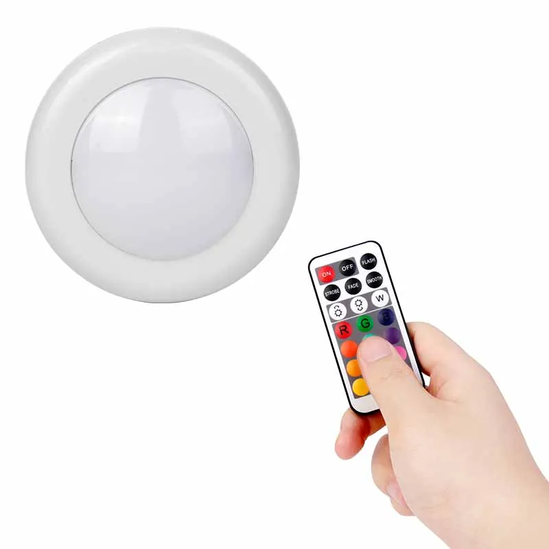 Wireless Battery Switch Operated Dimmable Wall Touch Under Closet Pat LED Night Light For Remote Control Light