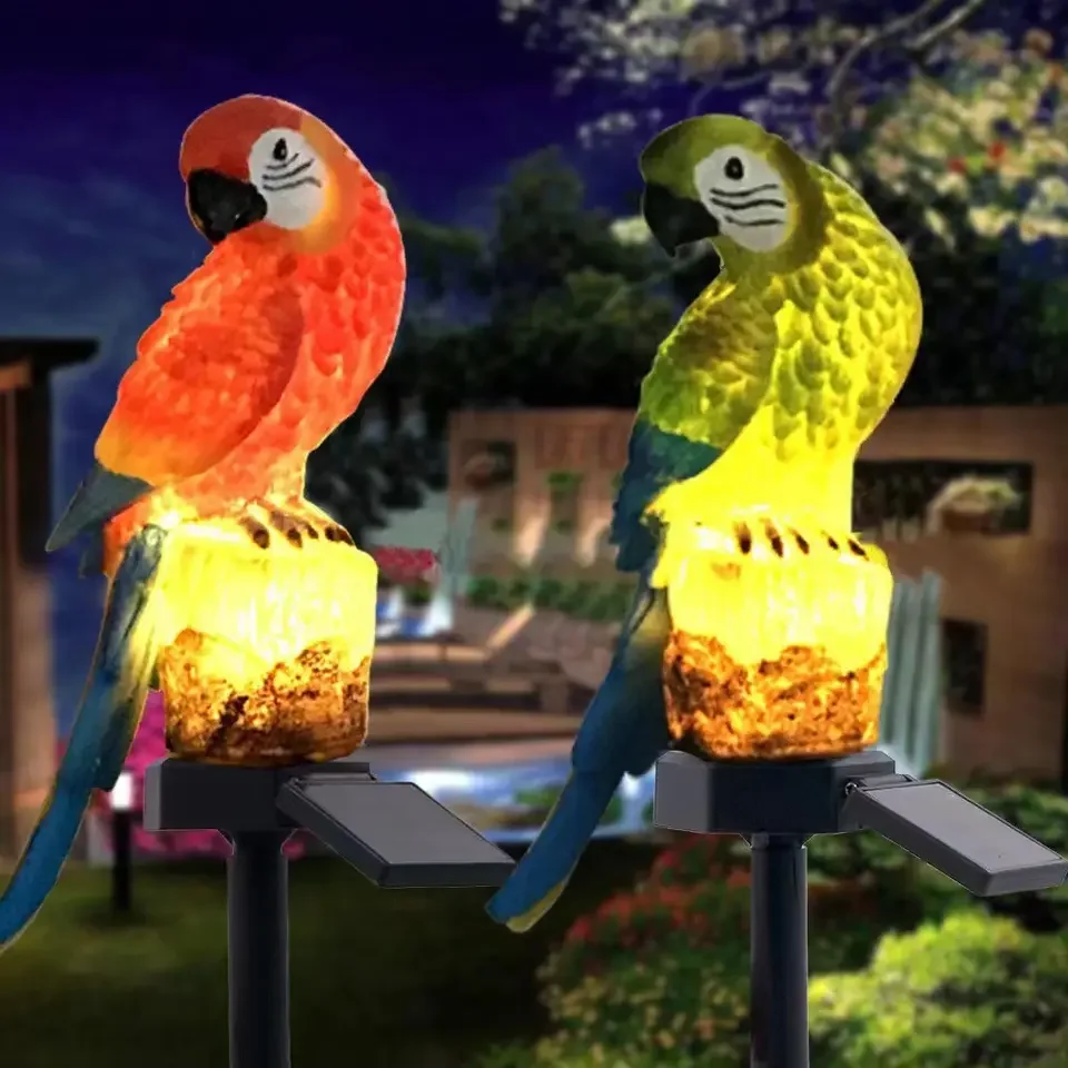 Hot Sale Halloween Christmas Festival Solar LED Light Solar Light  Cartoon Eagle Parrot Panda Shape LED Light for Garden