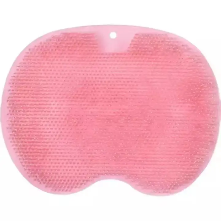 Silicone Rubbing Shoulder Strap Suction Cup Foot Massage Brush Shower Massage Bathroom Non-slip Bath Mat