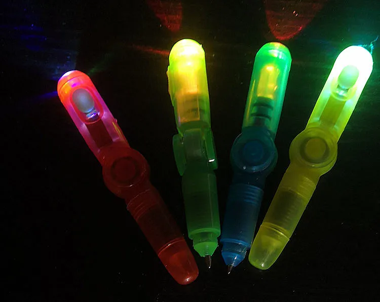 Amazon Color Crystal Flight Pressure Relief Fingertip Toys Hand Spinner Gyro Ball Ball Pen Finger Rotary Led Flashing Toy Pen