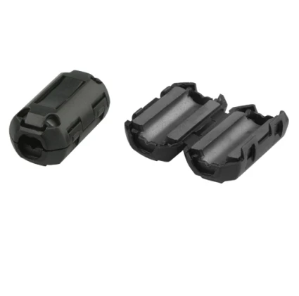Cor EMI Filter Balun Bead RF Chokes Ferrite Noise Filter Snap Ferrite Ring Inner 6.35mm 0.31inch Ferrite Core 14.2x13.8x6.35mm