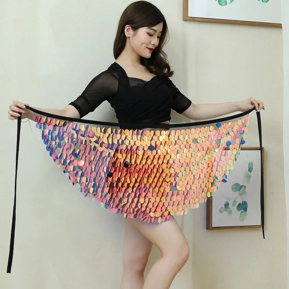 Женская короткая юбка с блестками