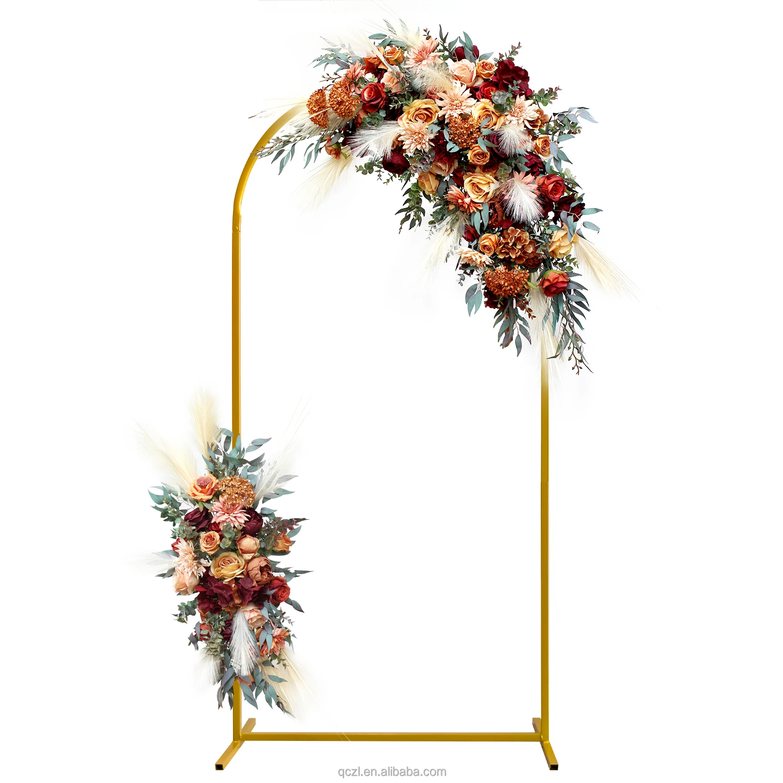 Metal Arched Background Bracket Square Arched Frame Suitable for Birthday Party Graduation Ceremony Decoration (3-Piece Set)