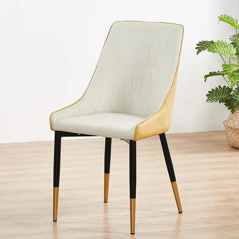 Fabric Dining Chairs Color Beige Chair Wooden Little Yellow Canada Armrest Italian Zhejiang Armchair High Back Furniture