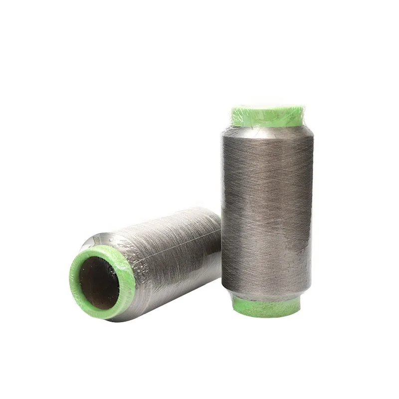 Free Test Samples Carbon Yarn Fiber Conductive Sewing Thread Do Not Broken For Touch Screen Gloves