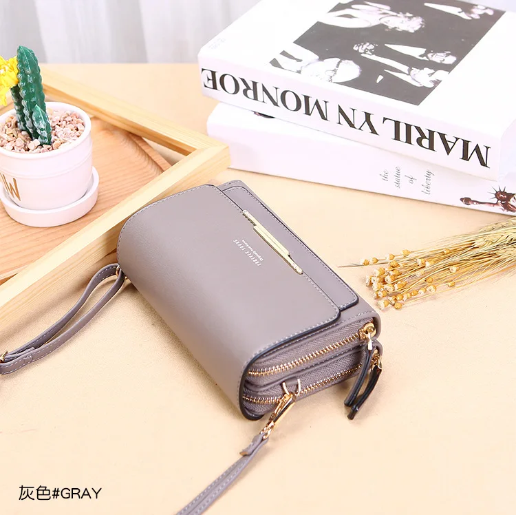 Women Wallet Set Retro Luxury PU Leather Clutch Long Wallets Leather Bloing Tri-fold card Holder Wallet Letter Purse