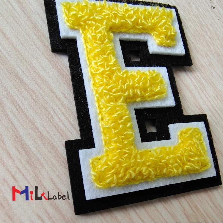 
wholesale alphabet numbers and the heart patches custom embroidery custom patches chenille patches 
