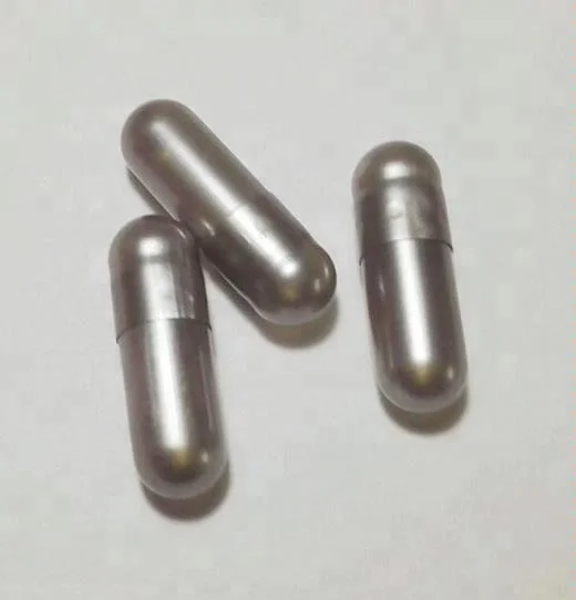 Colorful Silver Gold Empty Gelatin Metallic Capsules