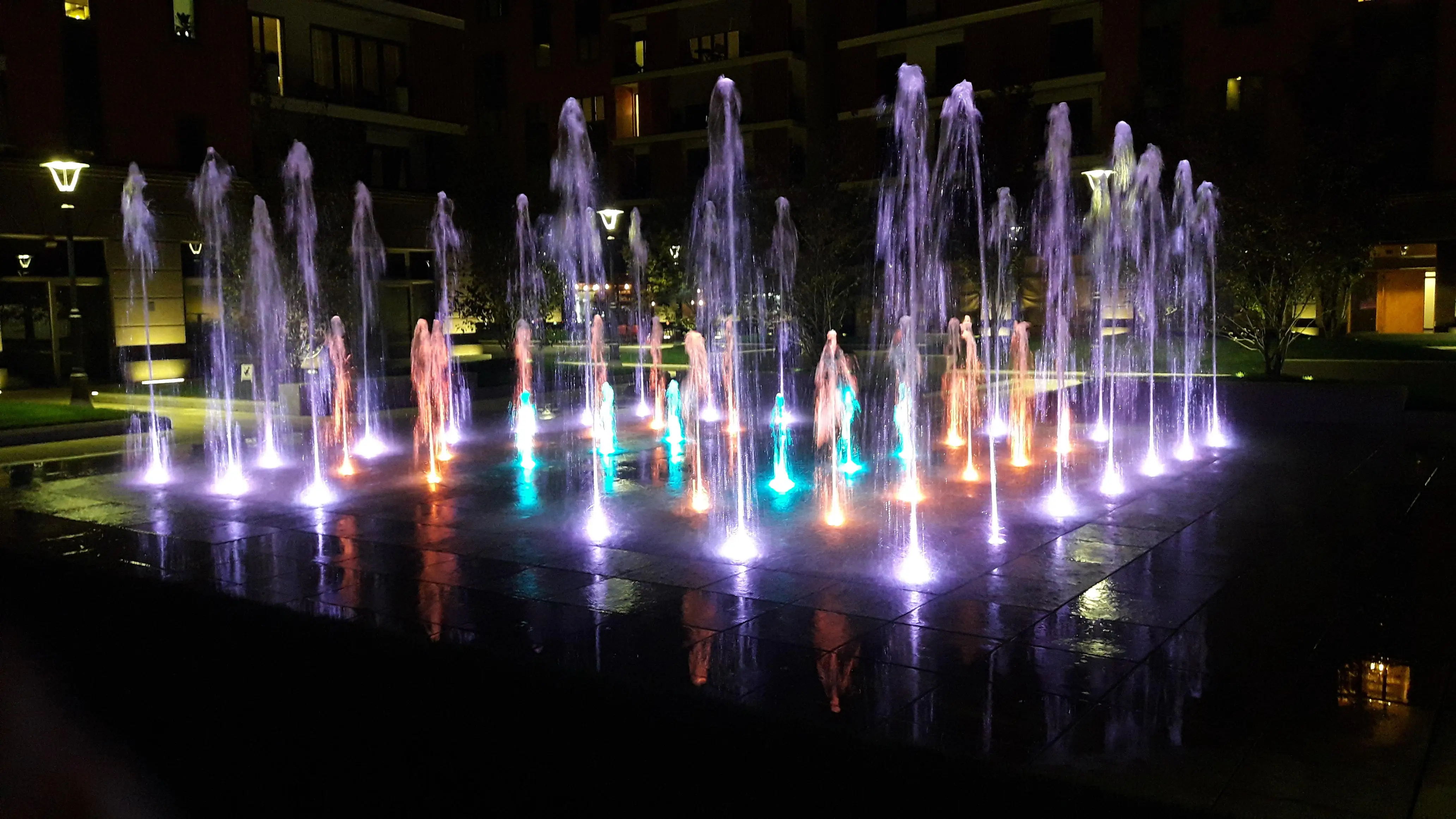 Submersible Fountain Lights 316L SS DMX RGB 12-24V 36W Underwater Pond Luminary IP68 Waterproof Durable Use Rust Proof