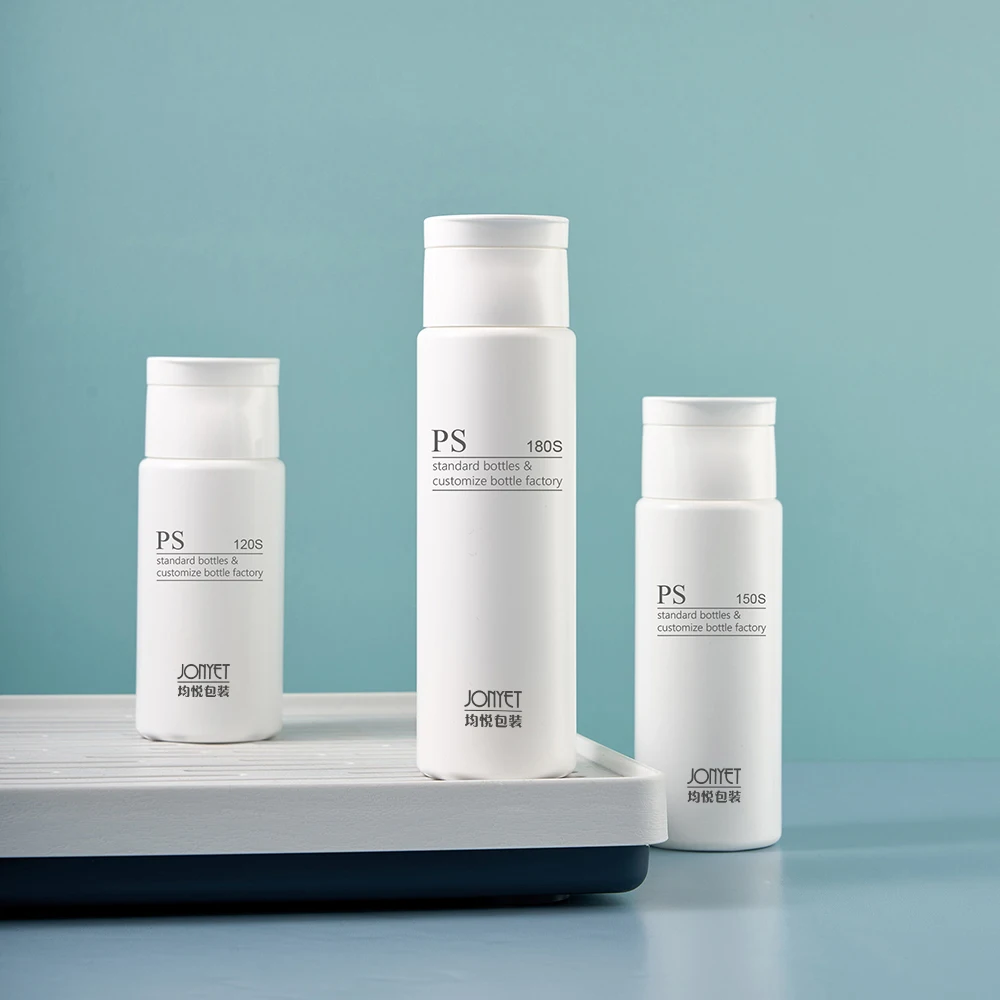 lotion bottle with fliptop cap 120ml 150ml 180ml cosmetic pe packaging plastic squeeze bottle shampoos bottle in stock