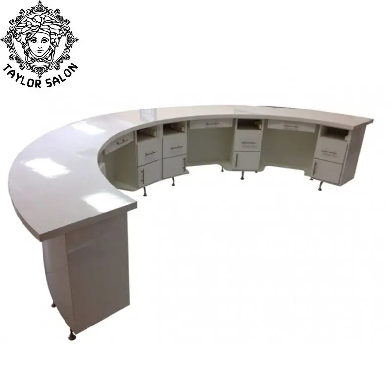 latest modern style manicure nail kiosk nail bar salon furniture design for sale