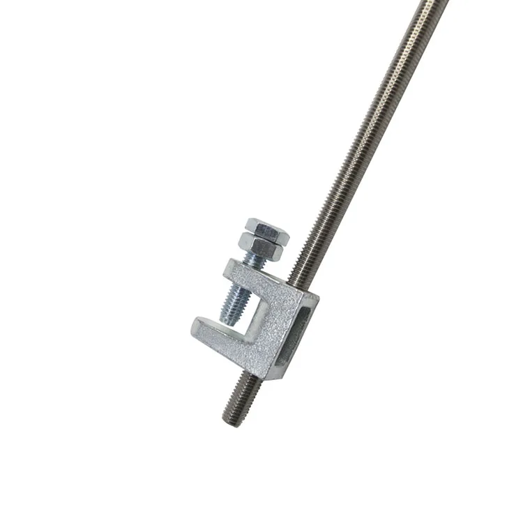 Factory directly sale Anti-corrosion Beam Clamp assembling with threaded rod for Supporting system