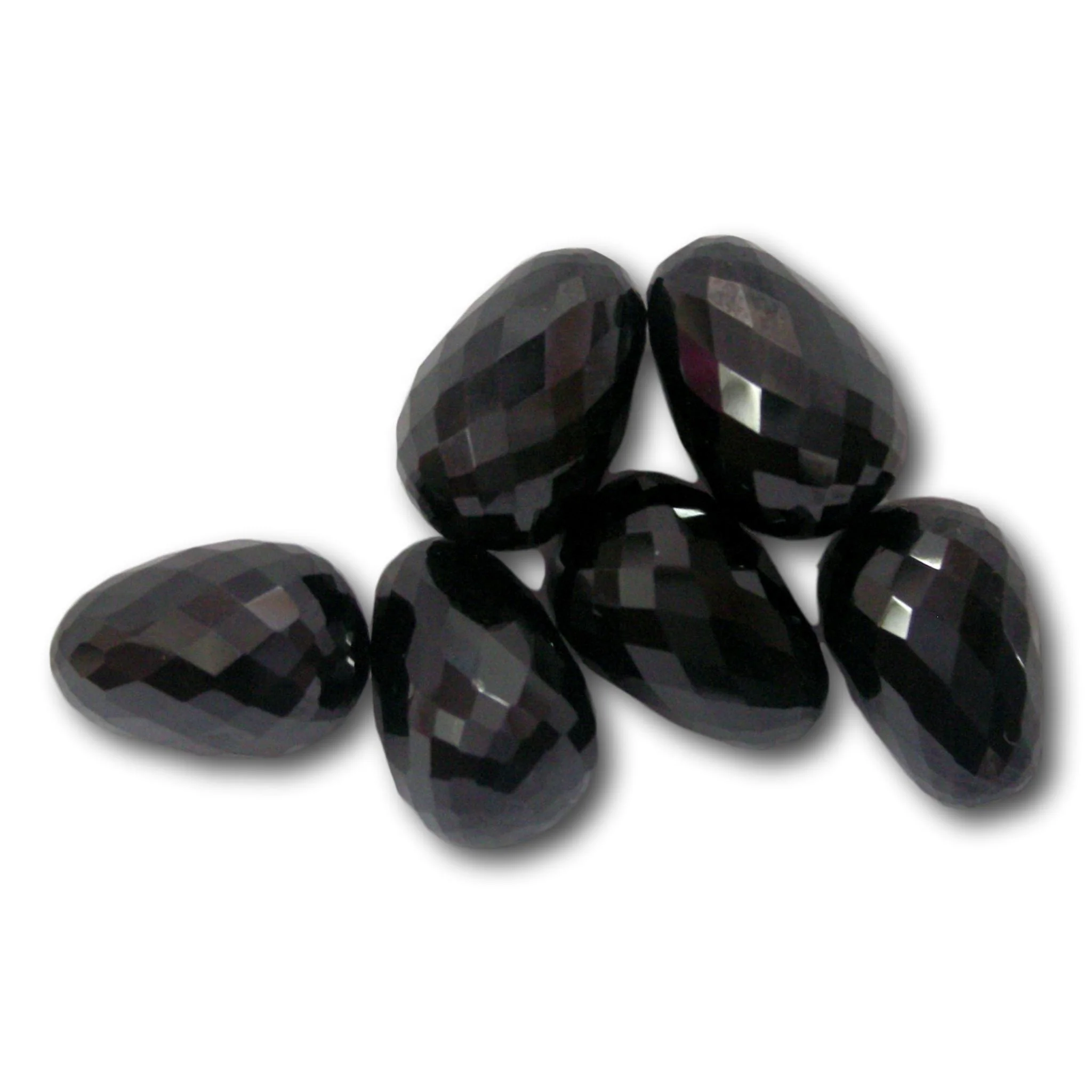 Faceted Black Spinel Gemstone Checkerboard Cut Top Flat Bottom With Various Shapes And Sizes Made On Custom Orders Faceted Black
