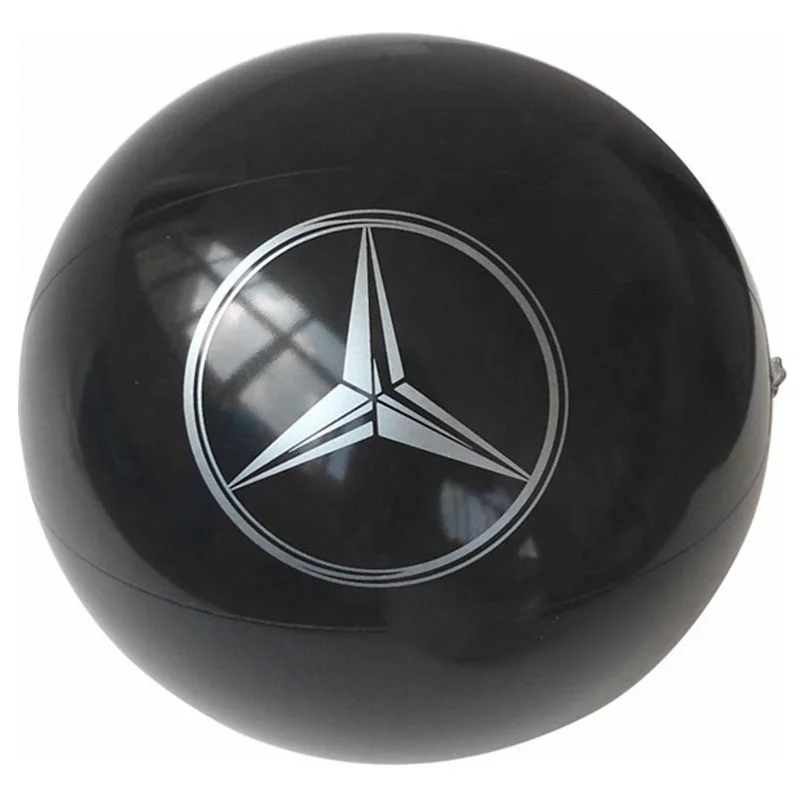 Black pvc inflatable beach ball for promotion