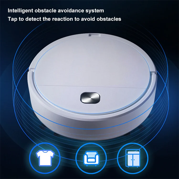 Rechargeable 3 IN 1 Mopping Vacuuming Dust Catcher Robot Vacuum Cleaner Floor Sweeping Robot Vacuum Cleaner