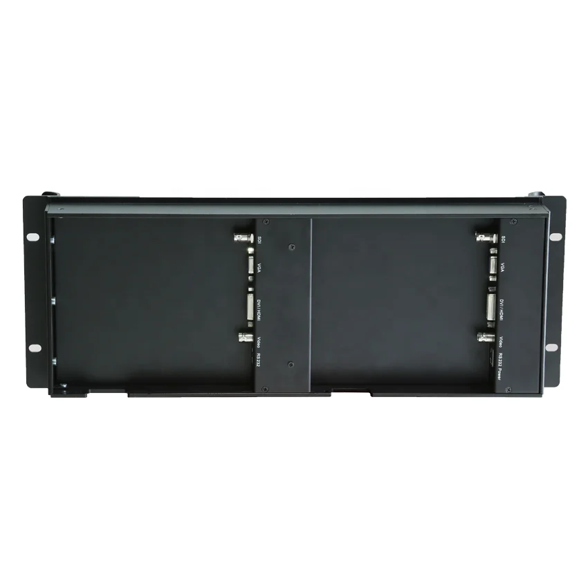  VDWALL LBM808 вещательный монитор 4U стойка монтаж RS232 HD DVI SDI VGA CVBS 2 *