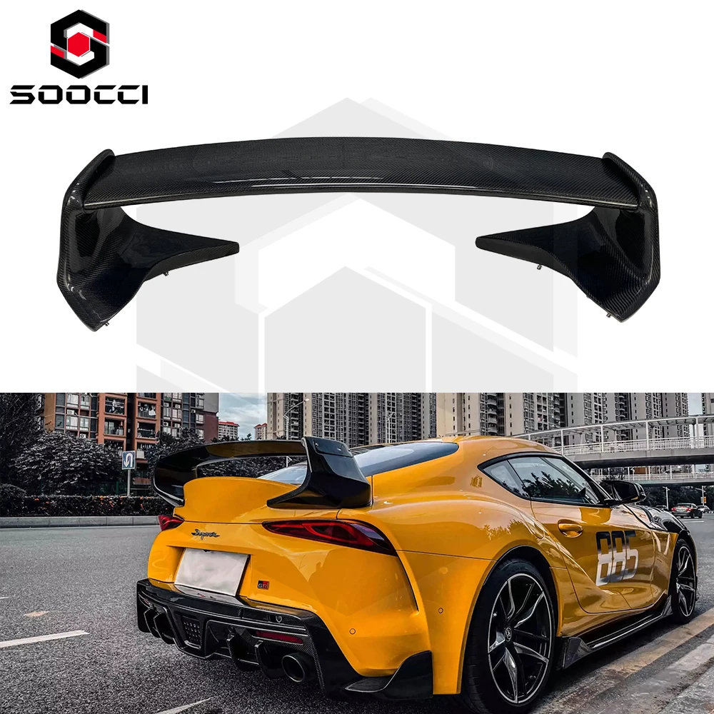Supra A90 ST Style Carbon Fiber Spoiler for Toyota Supra GR A90 Carbon Fiber Rear Wing Trunk Lip Splitter MK5 2019+