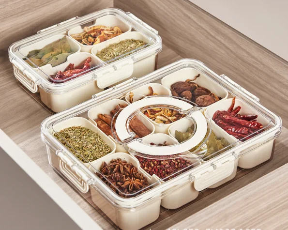 Transparent Plastic Crisper Container with Lid for Fruit and Vegetables for Sushi Storage Packaged Box Included