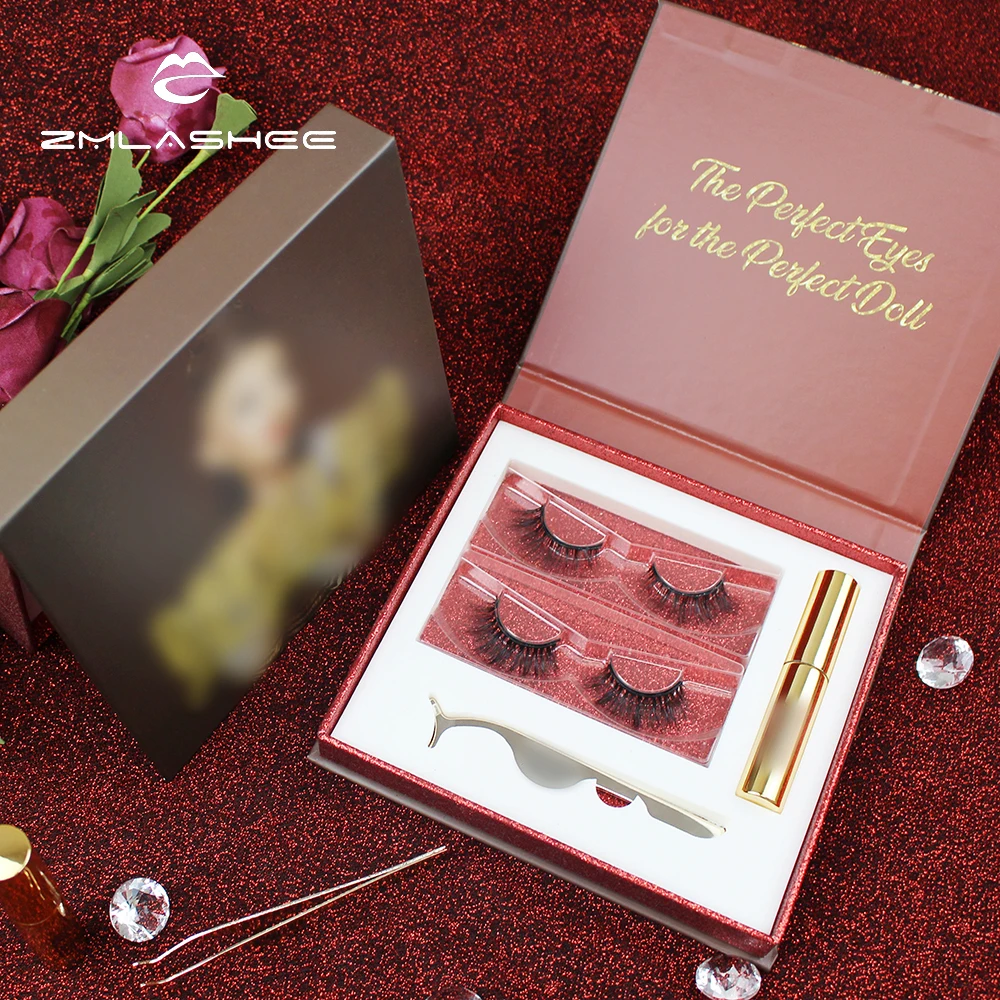 3d 100% Real Mink False Eyelashes Natural Mink Fur Eye Lashes Black Hot Sale Siberian Mink Lashes Private Label