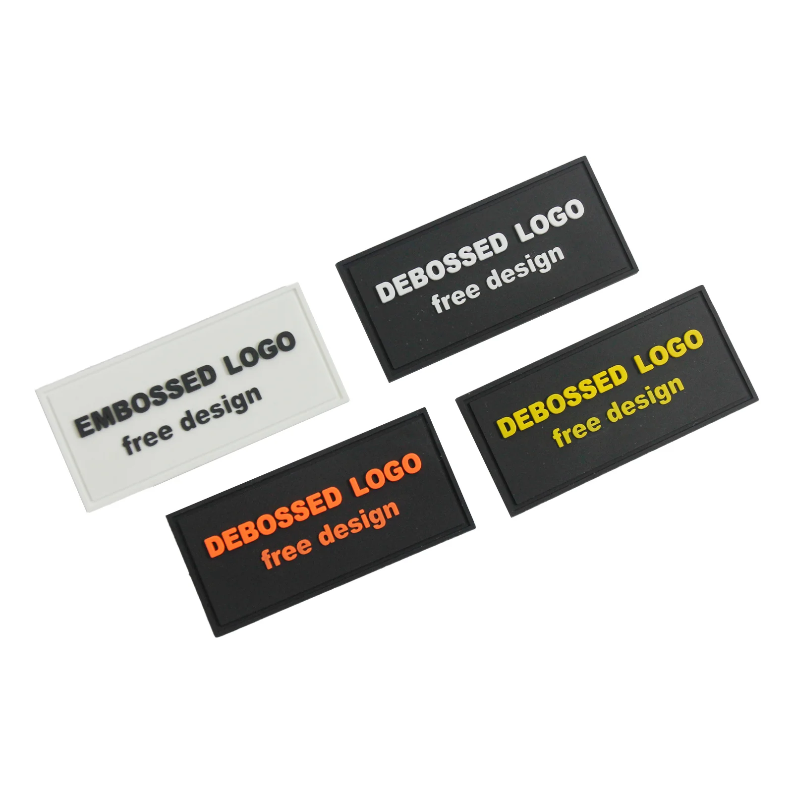 Customized 2d/3d Soft Rubber Pvc Morale Patches Tactical Badges Raised Rubber Soft Pvc Embossed Silicone logo Patches