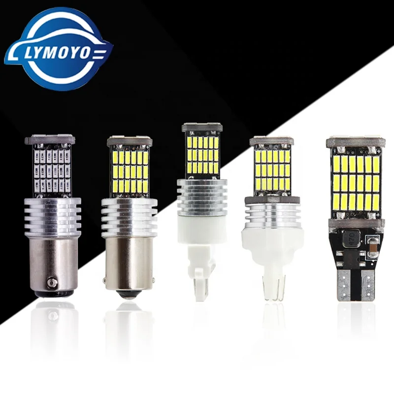 Car 4014led 45 SMD Led High Auto Turn Brake stop Tail Light 1157 BAY15D p21/5w 1156 BA15S T20 W21W T15 T25 3156 3157