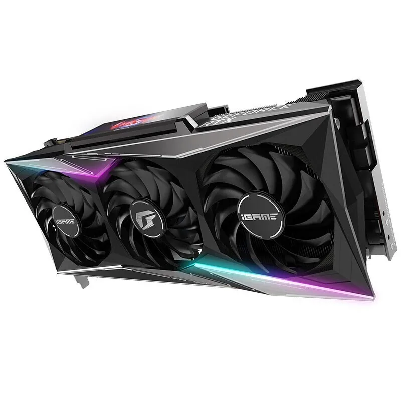 Высококачественная цветная разгоняемая игровая видеокарта iGame 3080Ti RTX Vulcan OC 12 Гб GDDR6X для игр в