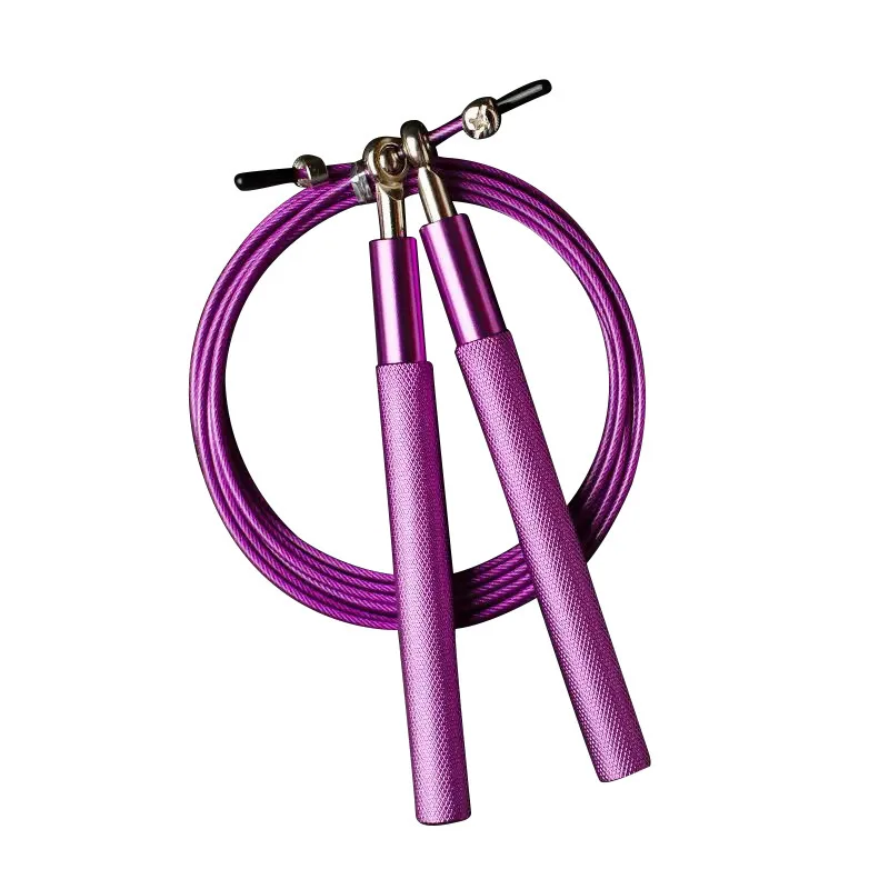 New arrive Bearing Tangle-free durable aluminium alloy jump rope skip rope with Steel Wire for Skipping and Workout