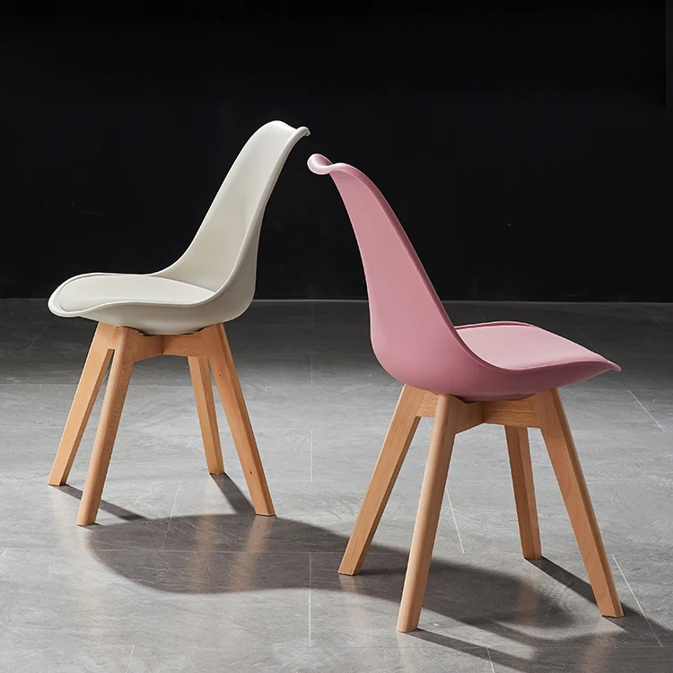 
Leisure series Plastic Chair with Pp seat & wood legs 