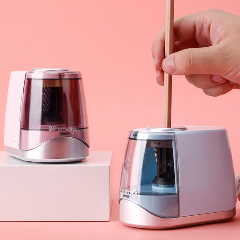 
Electric Pencil Sharpener Heavy-duty Sharpener Adapter/Battery Operated Pencil Sharpener 