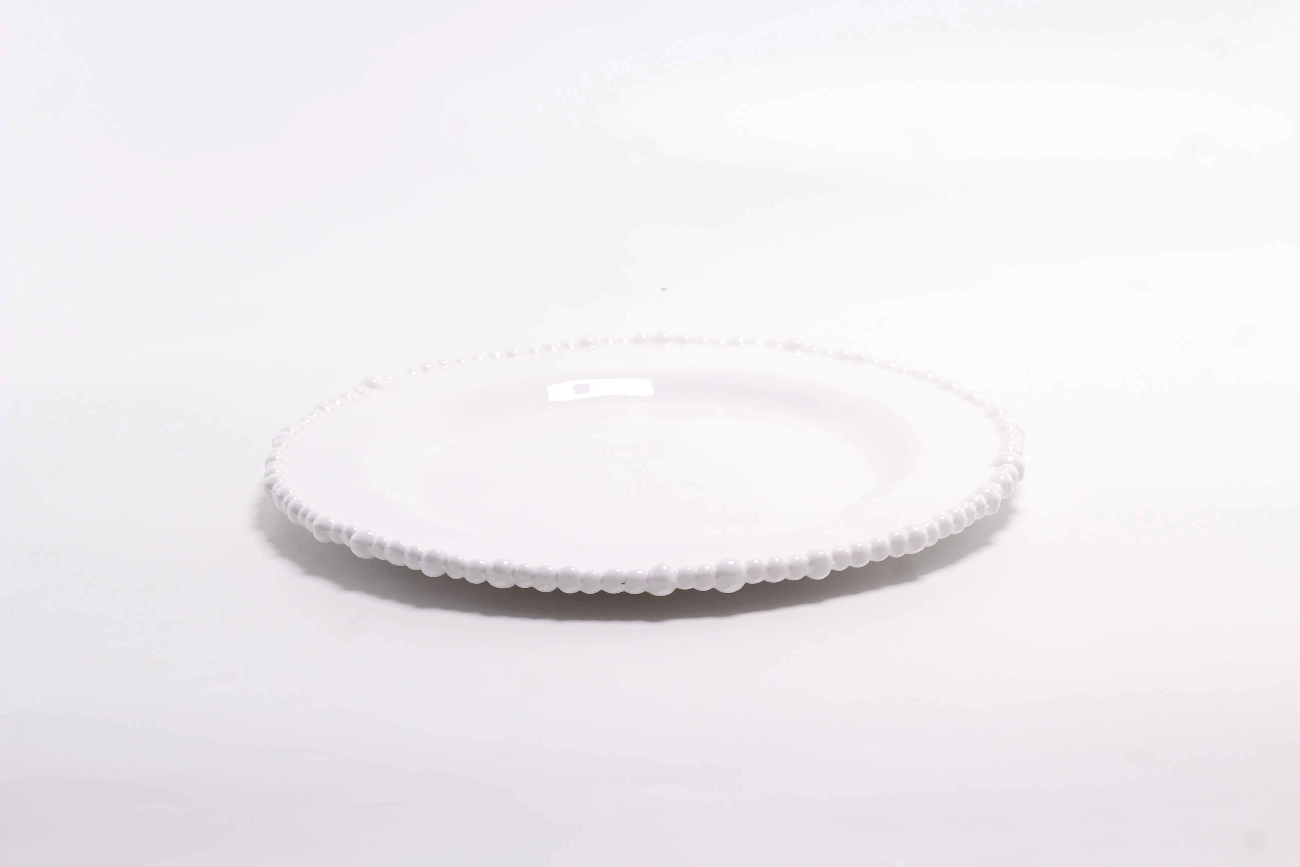 100% Melamine Luxury Irregular Water Drop Design Unbreakable Plates Porcelain Liked Glossy Glaze Surface Plates