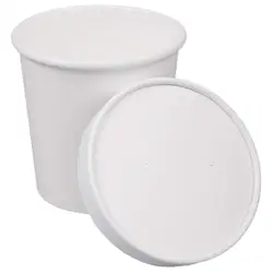 Get!!! Eco-friendly Custom Logo Kraft Paper Bowl Cup with Paper Lid