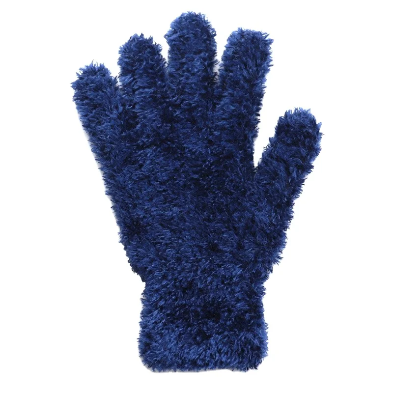 Fashionable Women Mink Velvet Gloves Feather Yarn Knitting Soft and Warm Winter Gloves Girls Mittens