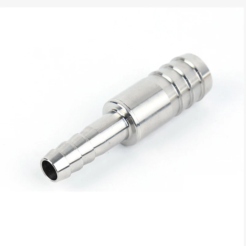 1pcs 304 Stainless Steel 2 Way Barbed Pipe Fitting Reducer Straight Connector Pagoda Joint Hose Barb OD 4mm 6mm 8mm 14mm 16-38mm