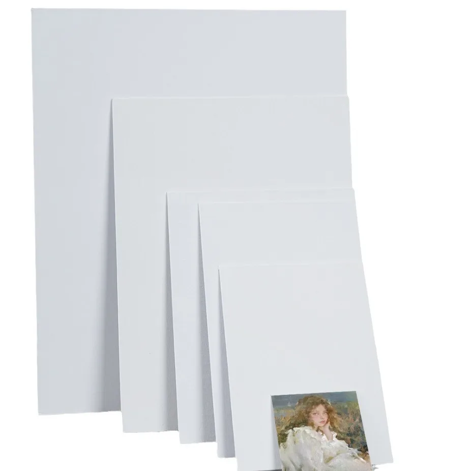 Meihui Canvas Board Super Value Cotton Primed 20x20cm Painting Canvas Panel for Professionals Hobby Painters Students Kids