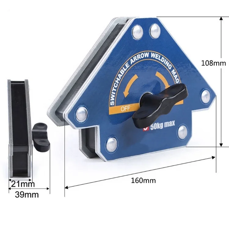 Professional Factory Angle 45 90 135 Degree On Off  Switchable Arrow Welding Magnet Holder