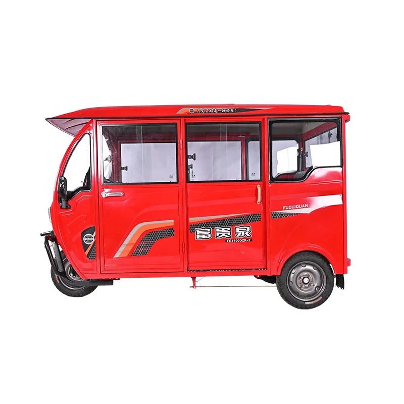 Электрический пассажирский трехколесный велосипед с высокой нагрузкой, Электрический трехколесный велосипед для взрослых Tuktuk