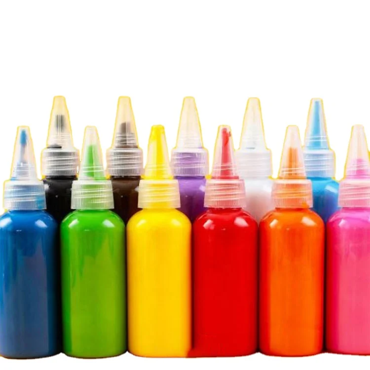 120ml 12 Colors Acrylic Paints Set Quick Drying Water Soluble Acrylic Art Paint