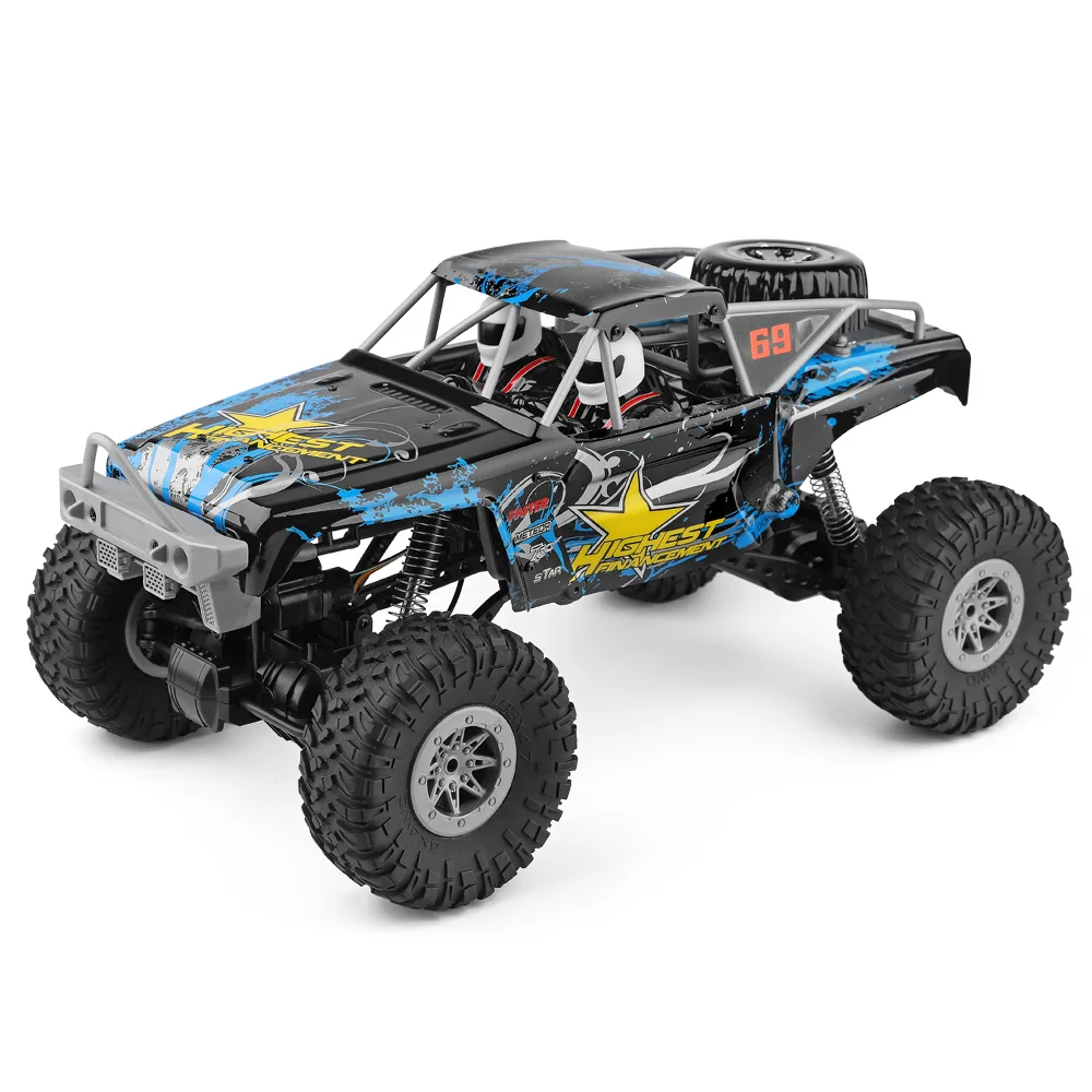 1/10 RC Car Wltoys 104310 Climbing Car 4WD Dual Motor RC Buggy Off-Road 2.4G Remote Control Car Children Toys Christmas Gift RTR
