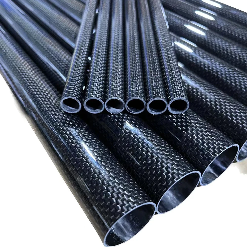 High Strength 3K Carbon Fiber Tube Multi Specification 3K  Colored Carbon Fiber Pipe Glossy Matte