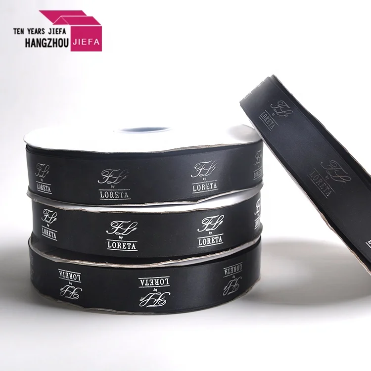Good price wholesale custom printed satin label