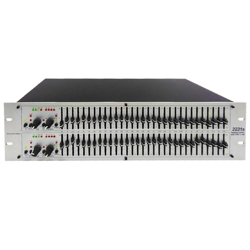 dbx2231S 2231S Dual Channel 31 Band dj equipment Graphic Equalizer 2231S audio Equalizer For Karaoke and Sound Performance