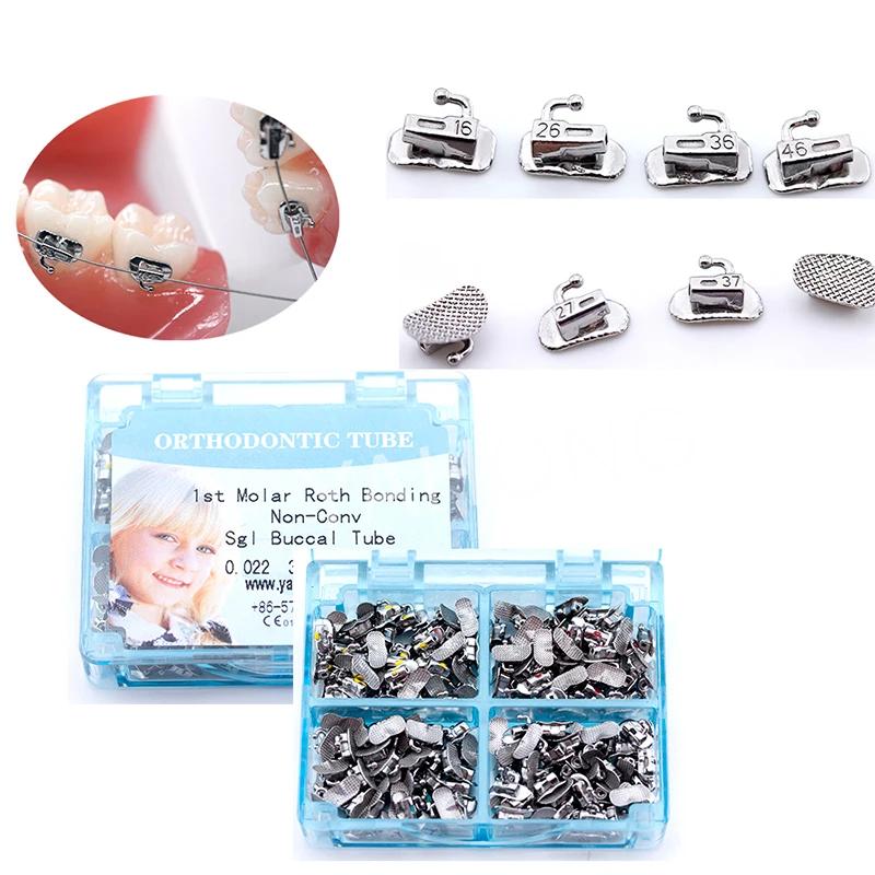 Dental Braces Teeth Orthodontics Brackets for Dentist Molar Buccal Tube
