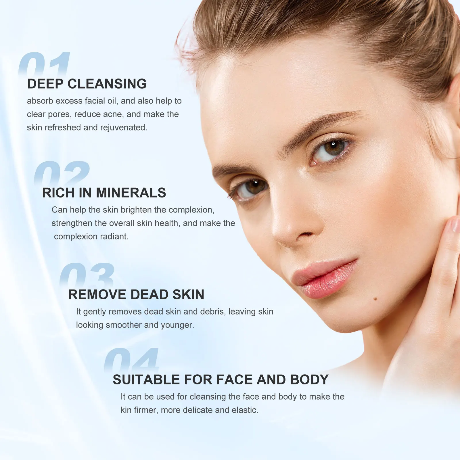 EELHOE Mud Mask Face Deep Cleaning Dead Mud Mask Moisturizer Mud Face Masks