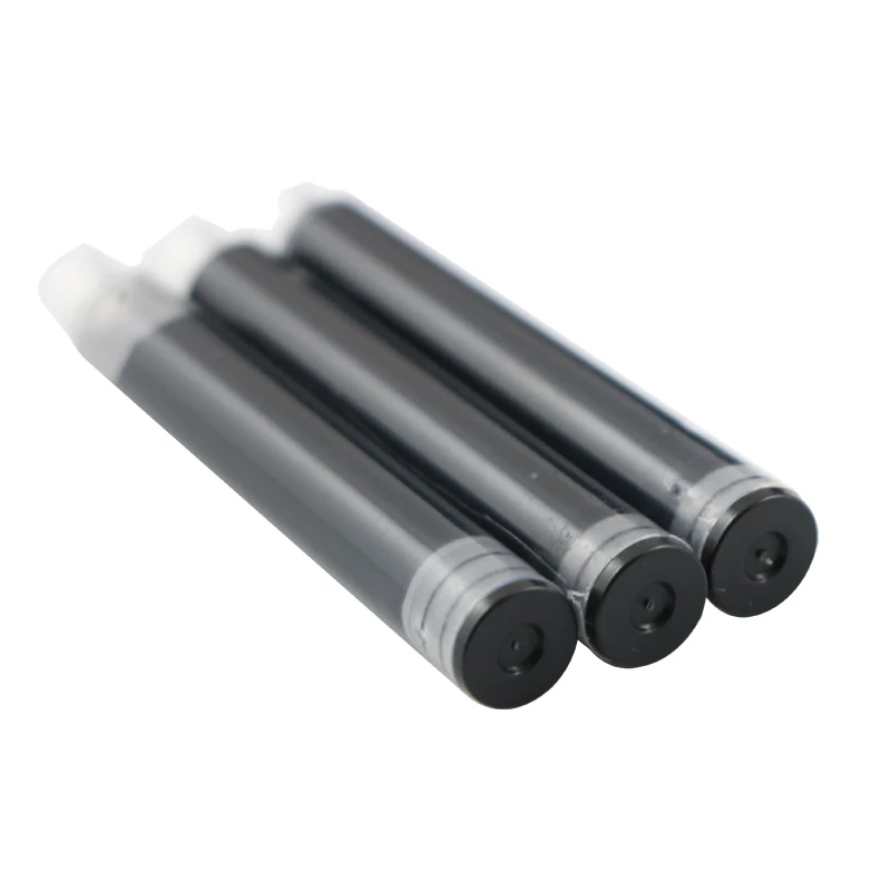 
black blue red wear-resisiting anti-collision international standard size replacement fountain pen ink converter cartridges 