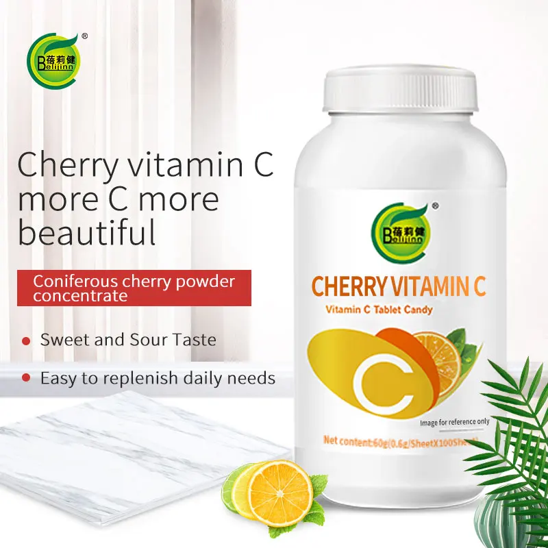 OEM Cherry Vitamin C таблетки диетические добавки Витамин c уход за кожей витамины и для женщин