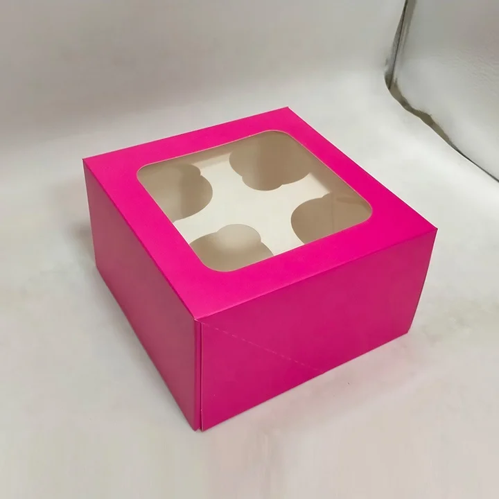 Custom wholesale White cake Paper Boxes With 12 holes Auto-Popup Cupcake Box Macaron pastry box