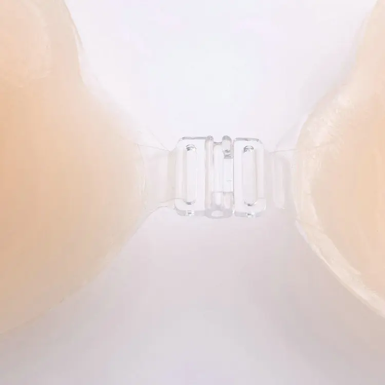 High Quality Seamless Plus Size Silicone Bra Cotton Free Size Gathered Strapless Invisible Backless Printed Techniques Adults