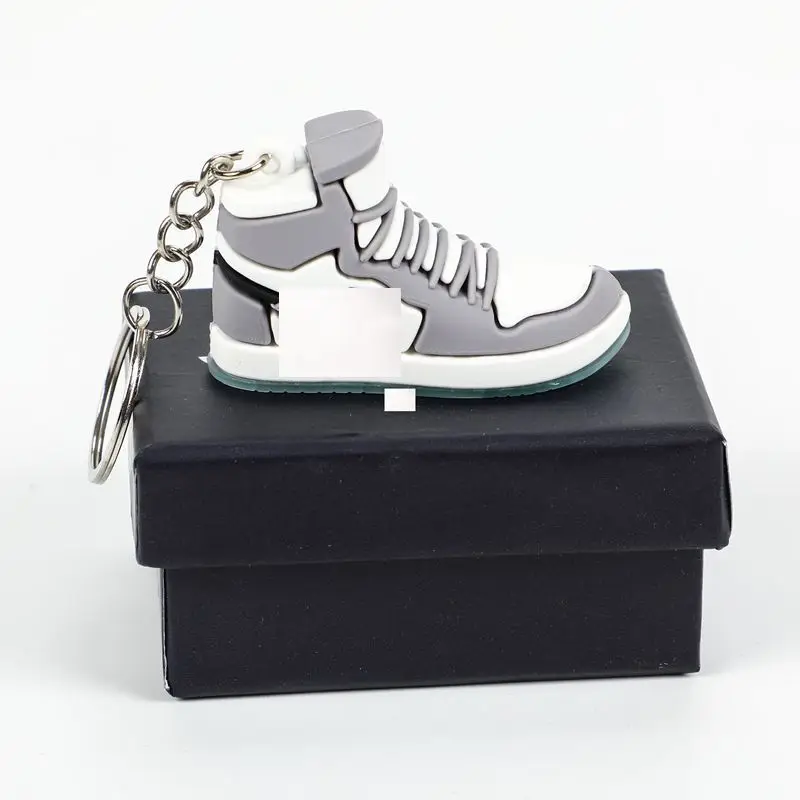 Wholesale Mini Sneaker Key chains 3D Basketball Keychain Keytag