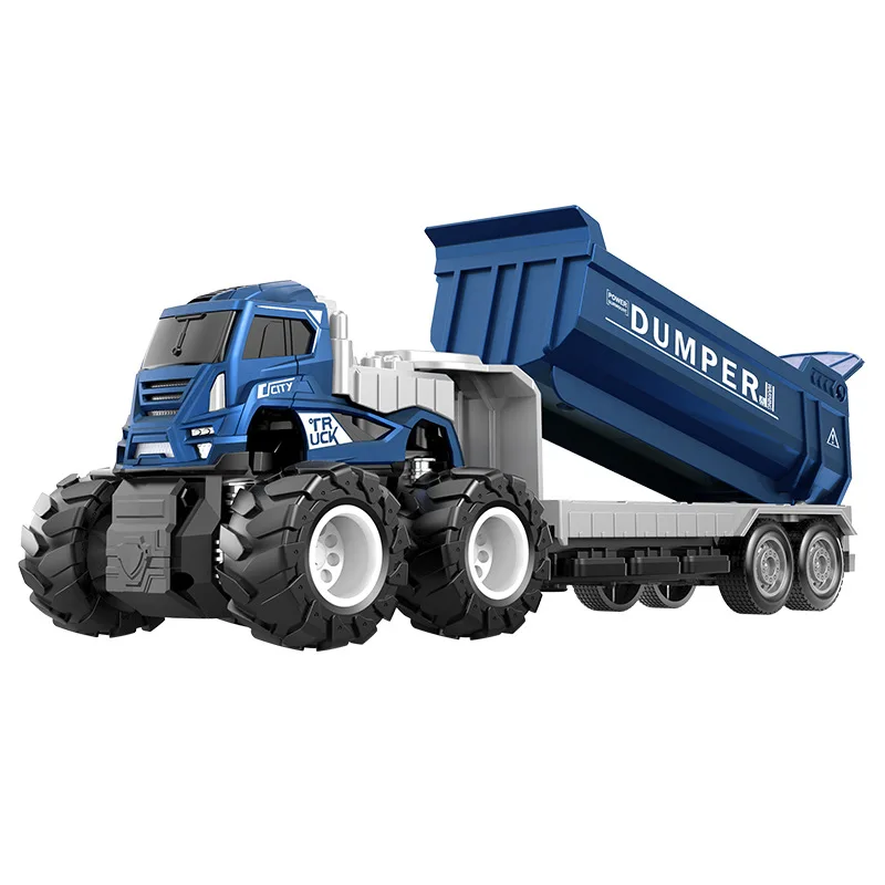 Model die-cast car 4x4 toy inertia engineering truck friction